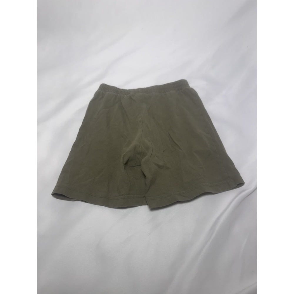 WonderKids Boys Olive Green Cotton Pull On Shorts Size 4T - Picture 2 of 4